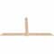 Ekena Millwork Eugene Smooth Timber Gable Bracket, Douglas Fir, 96"W x 48"H x 1 1/2"D x 5 1/2"F, 12/12 Pitch GBW096X48X0206EUG00SDF - alternate 5